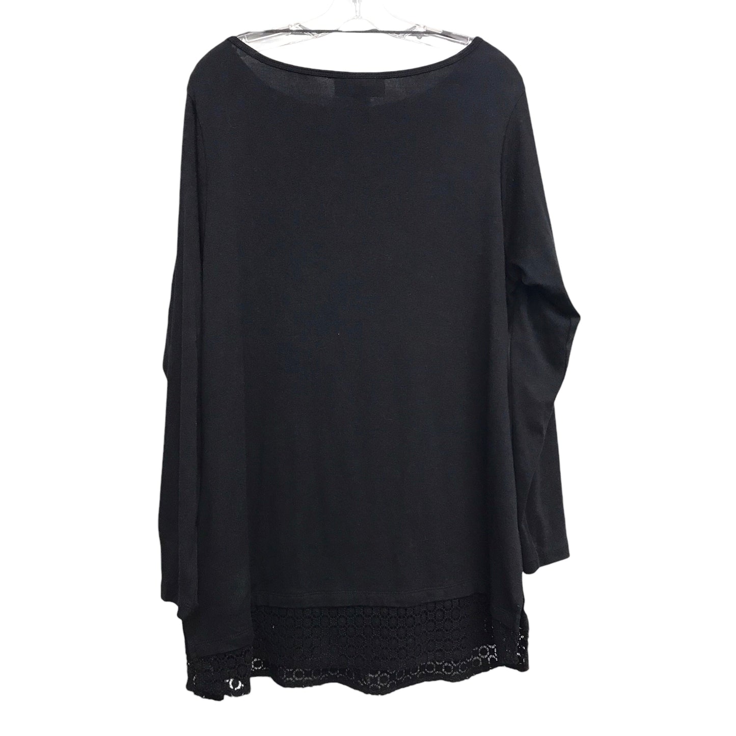 Top Ls By Karen Scott In Black, Size:1X