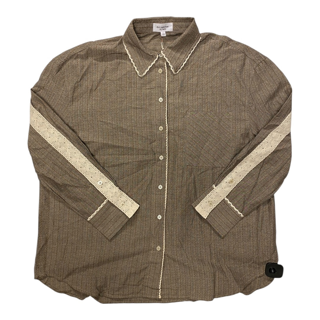 Top Ls By Ee Some In Brown, Size:L
