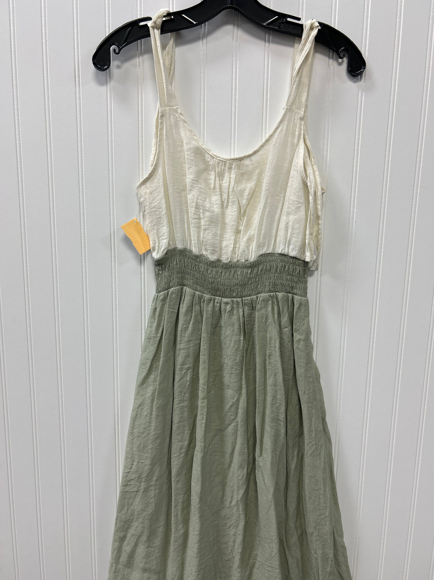 Dress Casual Maxi By Blu Pepper In Green & White, Size:L