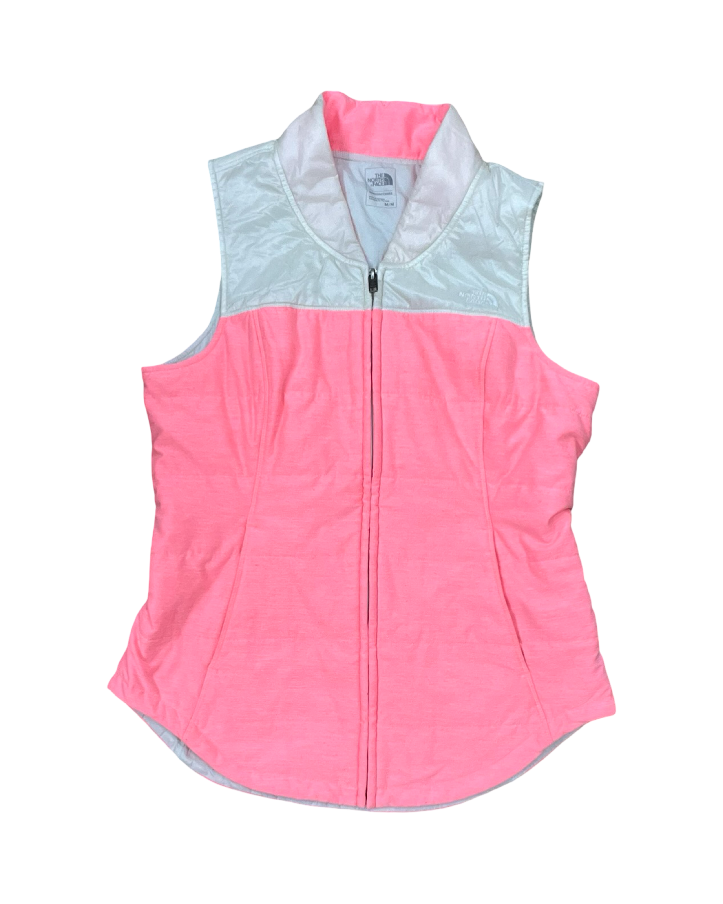 Vest Puffer & Quilted By The North Face In Pink & Tan, Size:M