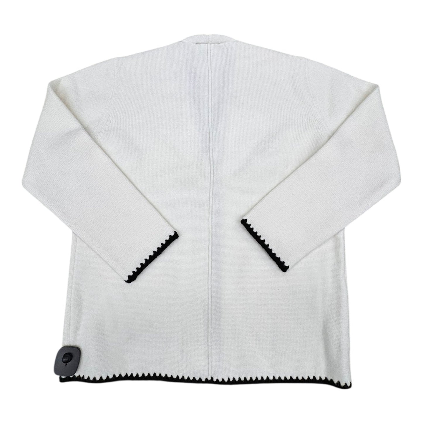 Sweater Cardigan By Ann Taylor In White, Size:M