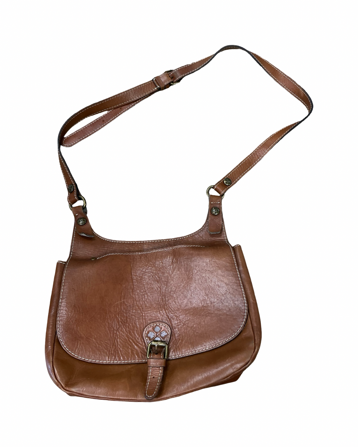 Crossbody Designer By Patricia Nash In Brown, Size:Medium