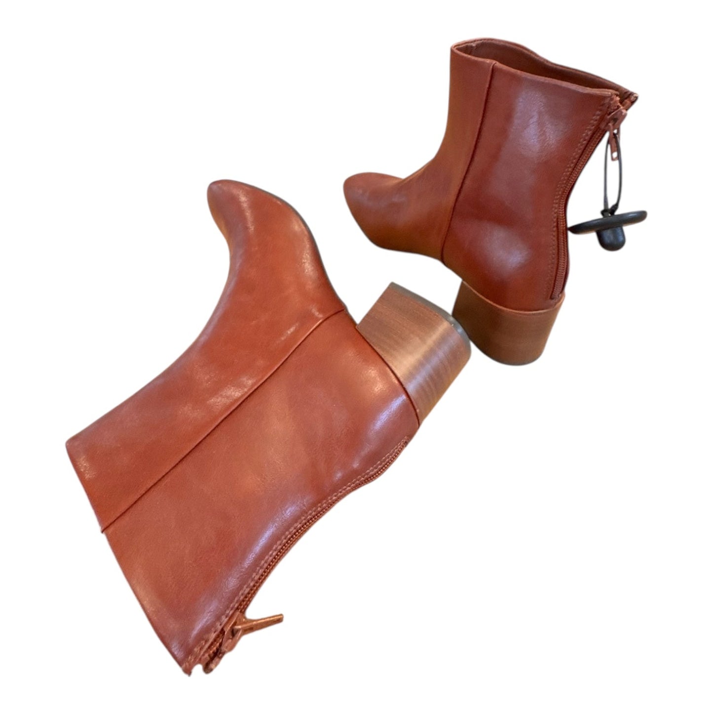 Boots Ankle Heels By Bare Traps In Red, Size:8.5