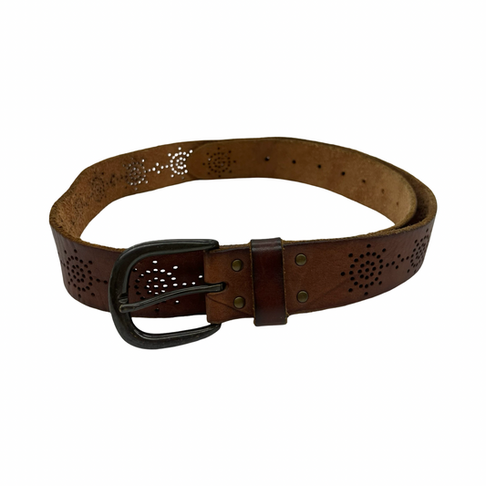 Belt Leather By American Eagle In Tan, Size:Xlp