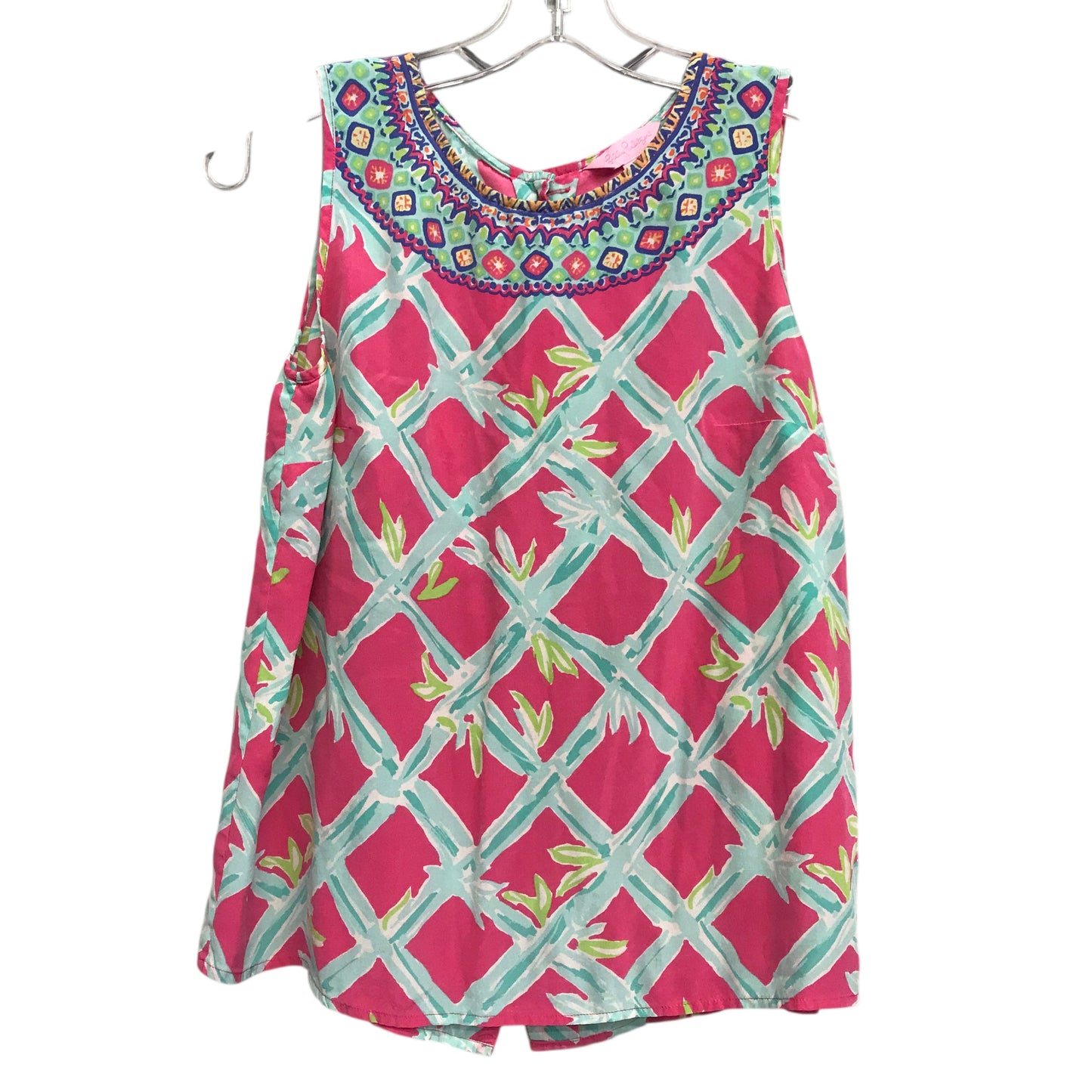 Top Sleeveless Designer By Lilly Pulitzer In Floral Print, Size:S