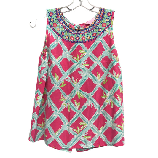 Top Sleeveless Designer By Lilly Pulitzer In Floral Print, Size:S