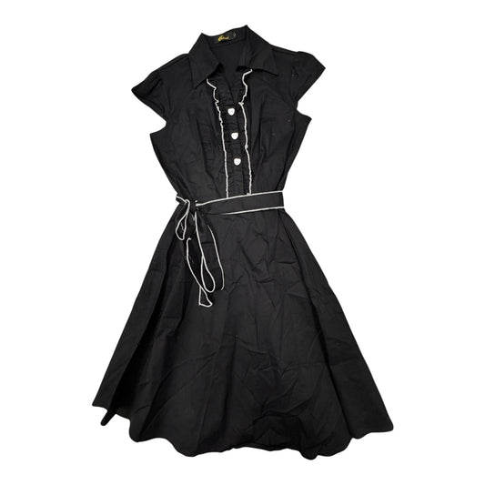 Dress Casual Midi By Cmc In Black & White, Size:L