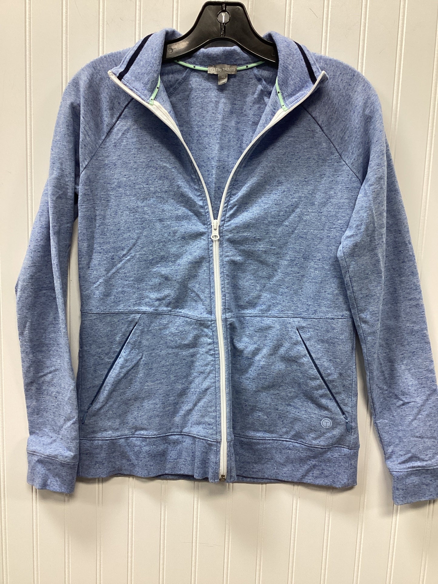 Athletic Jacket By Talbots In Blue, Size:Xs