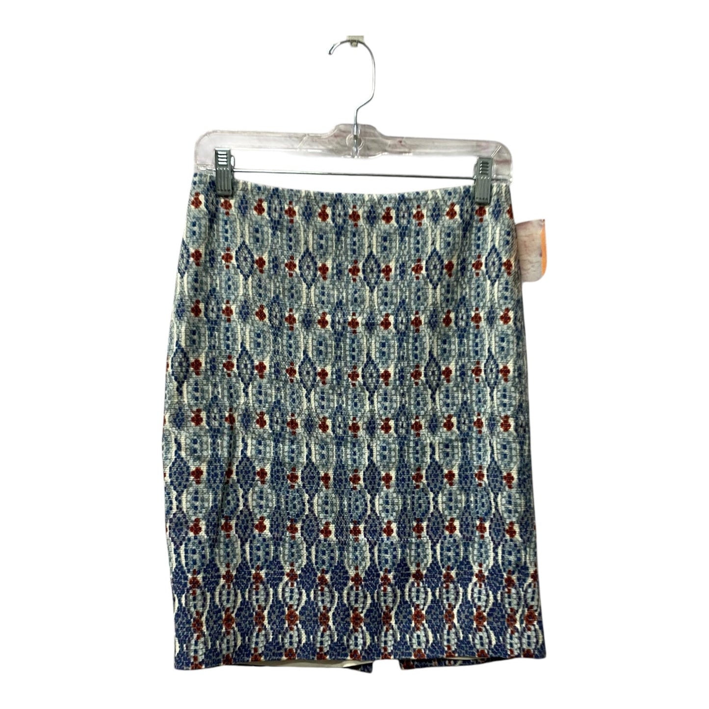 Skirt Mini & Short By Loft In Blue & White, Size:0