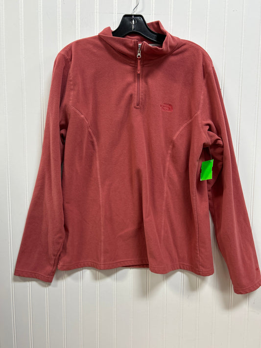 Athletic Top Ls Collar By The North Face In Orange, Size:Xl