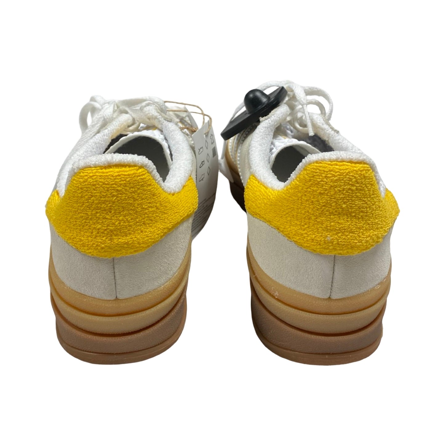 Shoes Sneakers Platform By Adidas In Tan & Yellow, Size:7