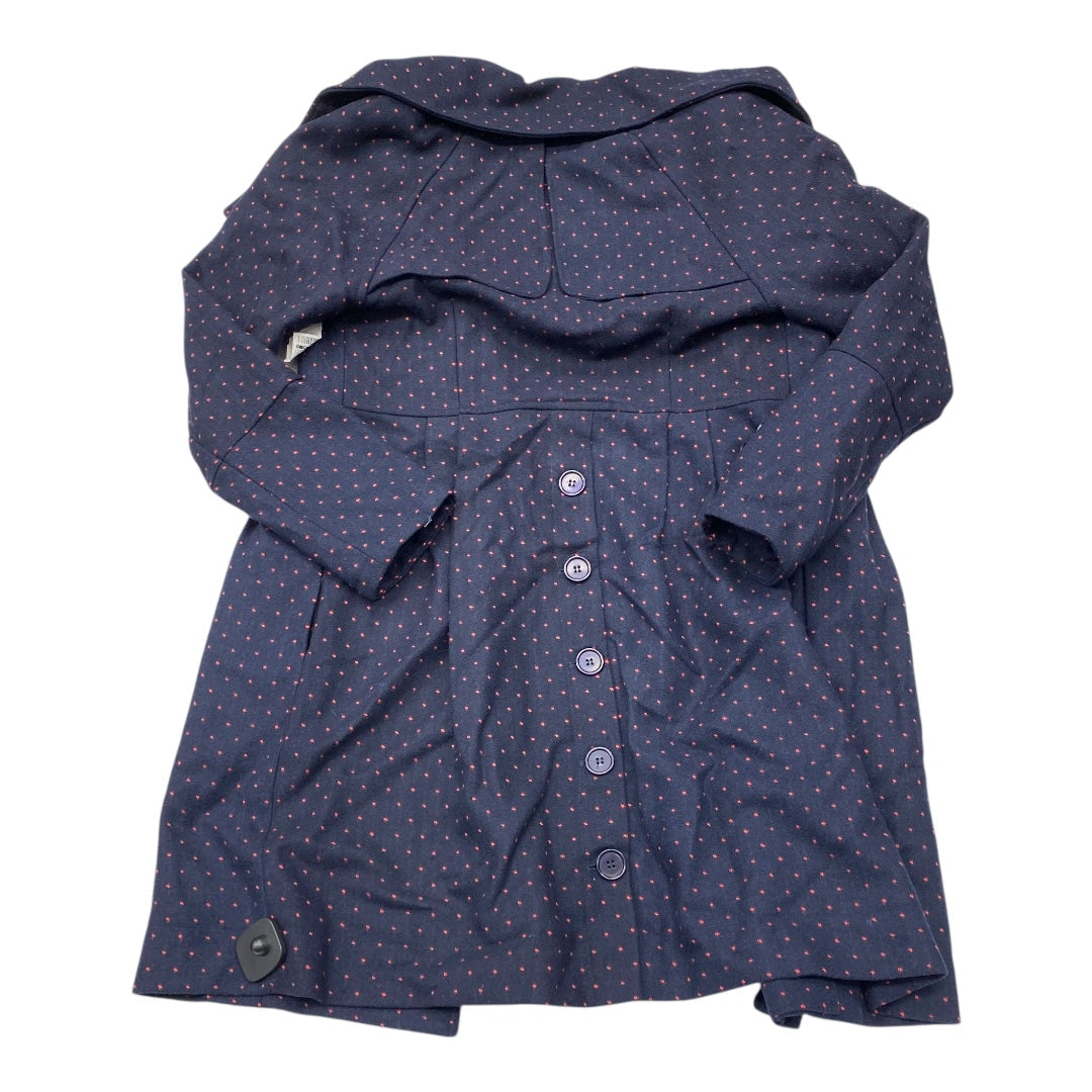 Coat Peacoat By Cmc In Blue & Red, Size:6
