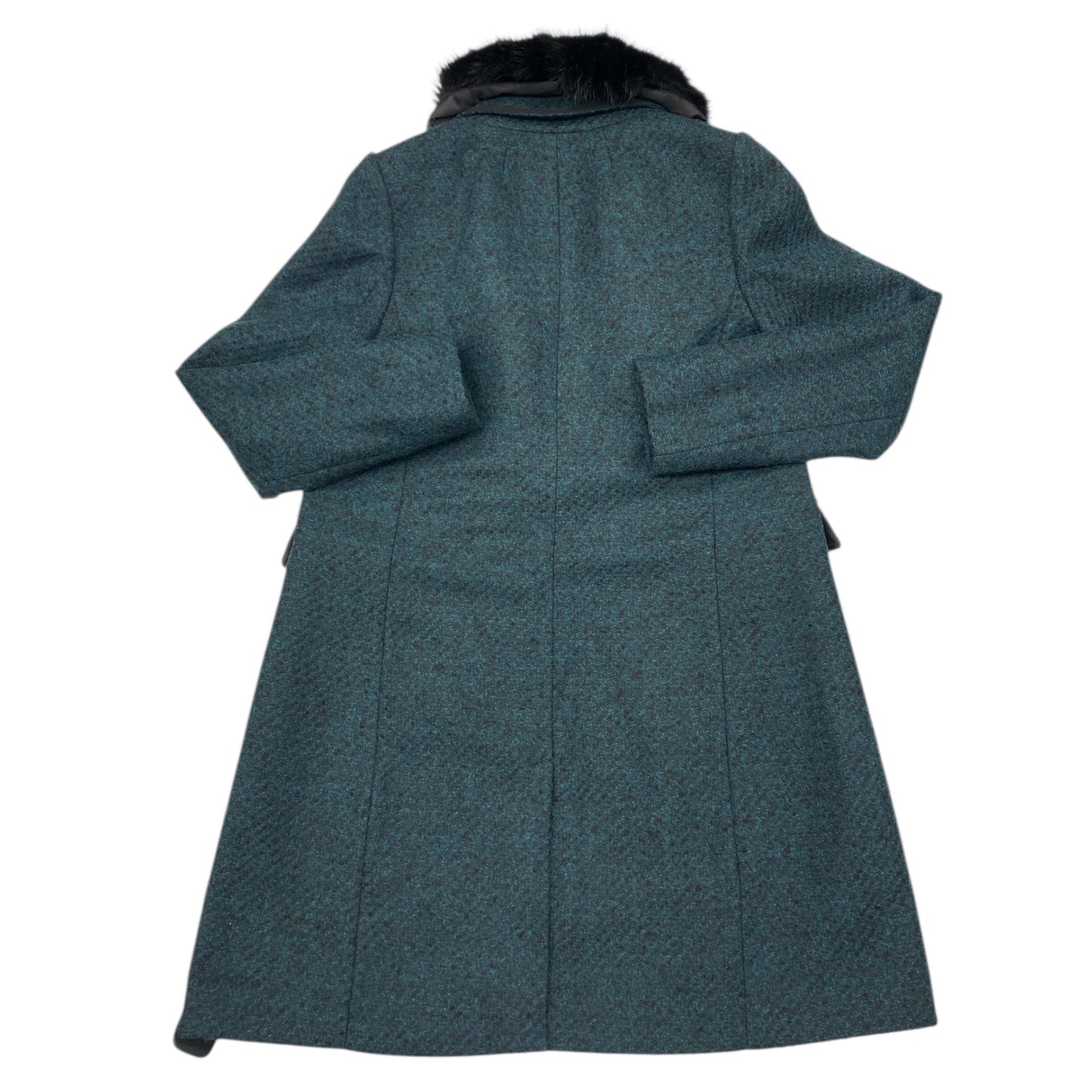 Coat Peacoat By Banana Republic In Black & Green, Size:Xs