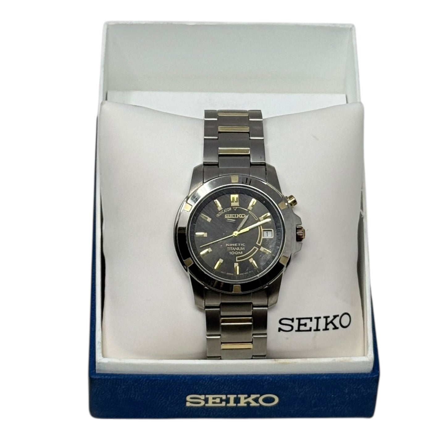 Kinetic 5M62 Titanium Dress Watch By Seiko, Size: Large