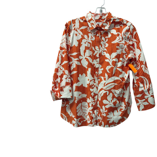 Top Ls By Chicos In Orange, Size:S