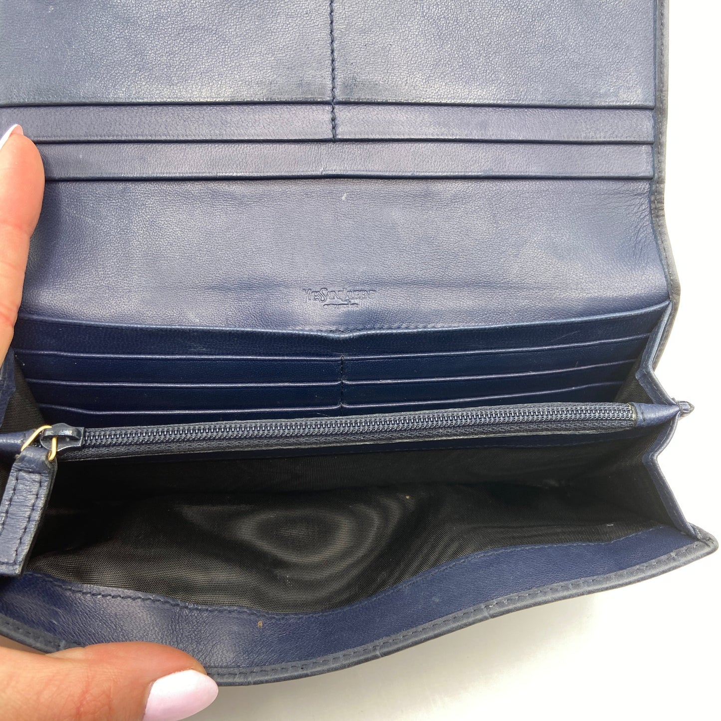 Wallet Luxury Designer By Yves Saint Laurent, Size: Medium