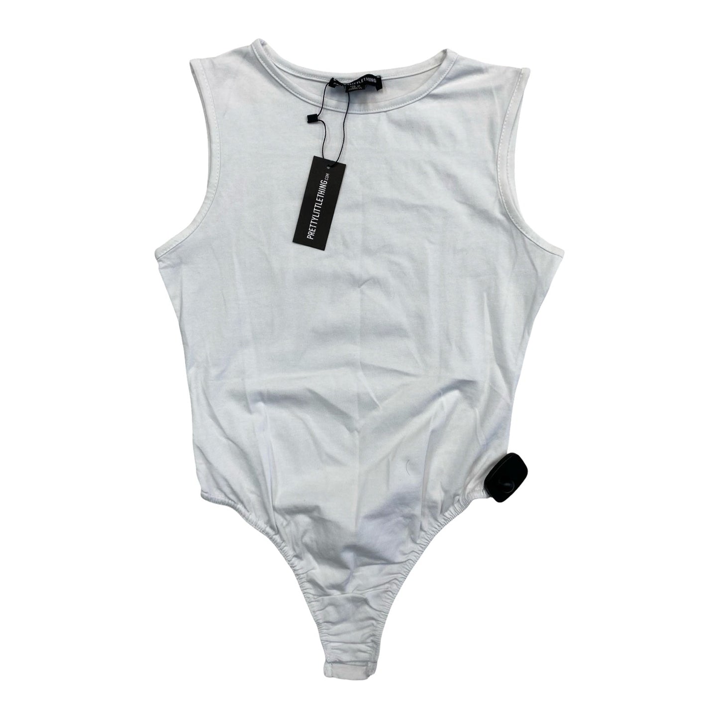Bodysuit By Pretty Little Thing In White, Size:6