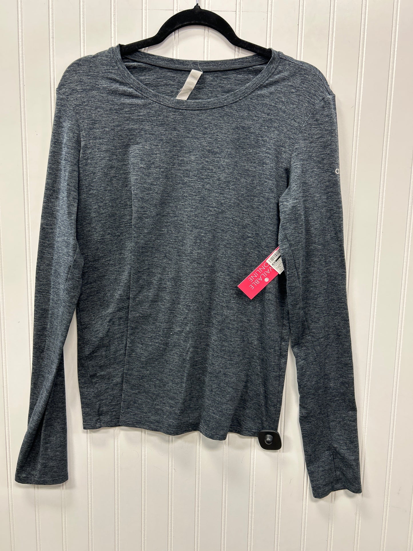 Athletic Top Ls Crewneck By Alo In Grey, Size:L
