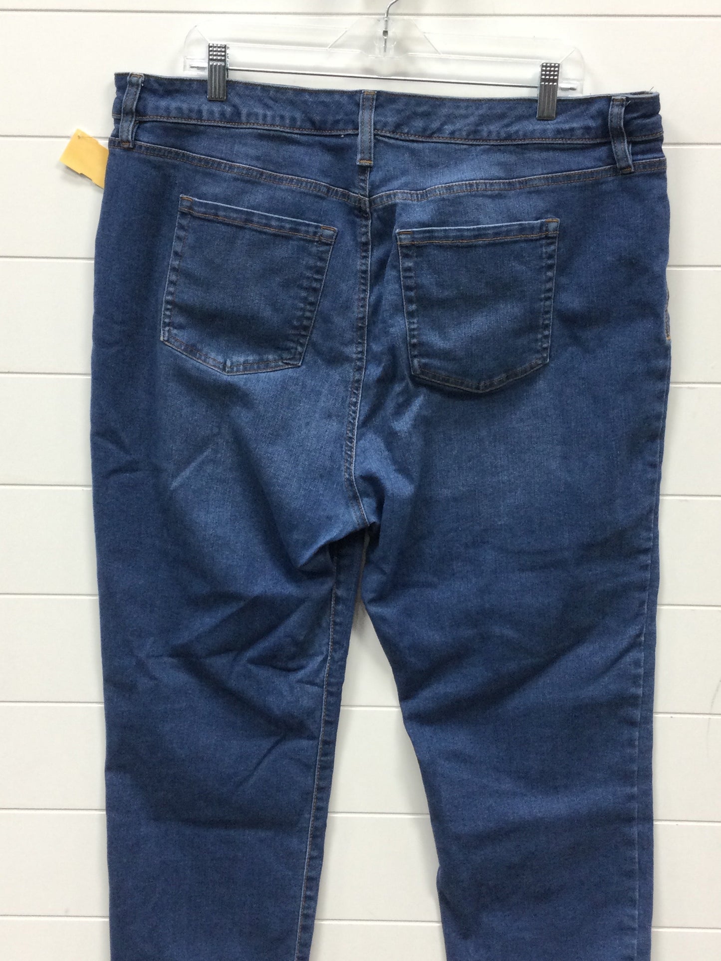 Jeans Straight By Style And Company In Blue Denim, Size:18