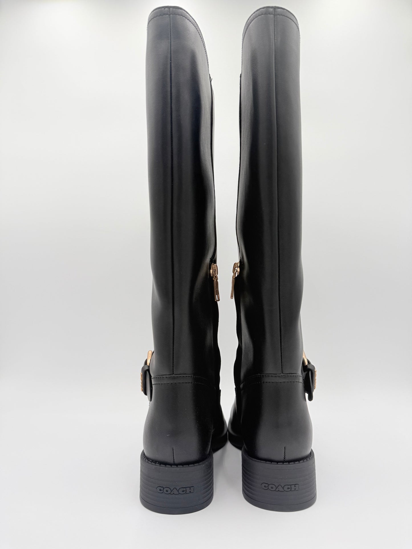 Boots Designer By Coach In Black, Size: 8.5