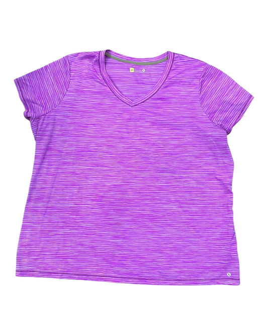 Athletic Top Ss By Xersion In Purple, Size:2X