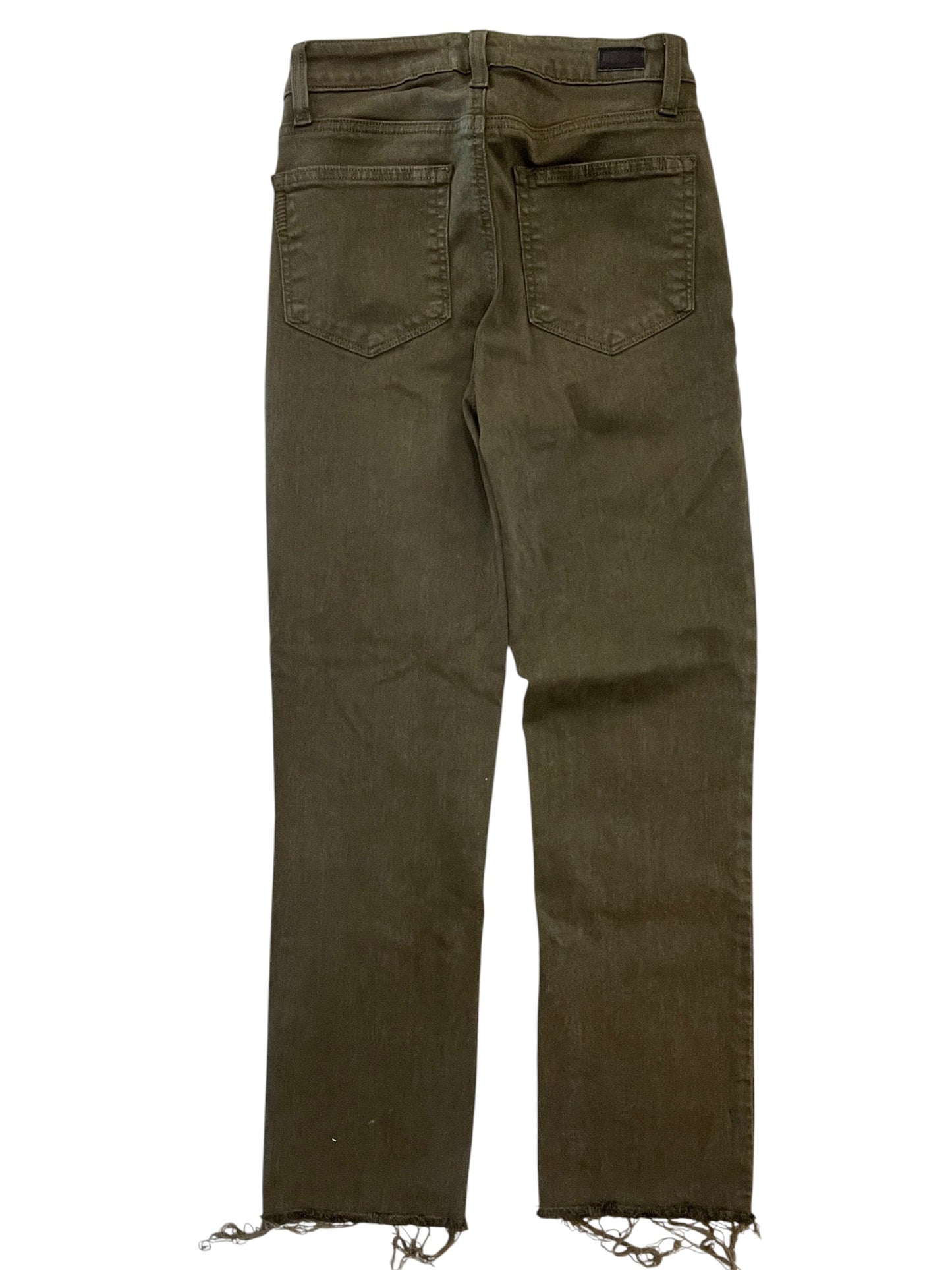 Jeans Boot Cut By Paige In Green Denim, Size:2