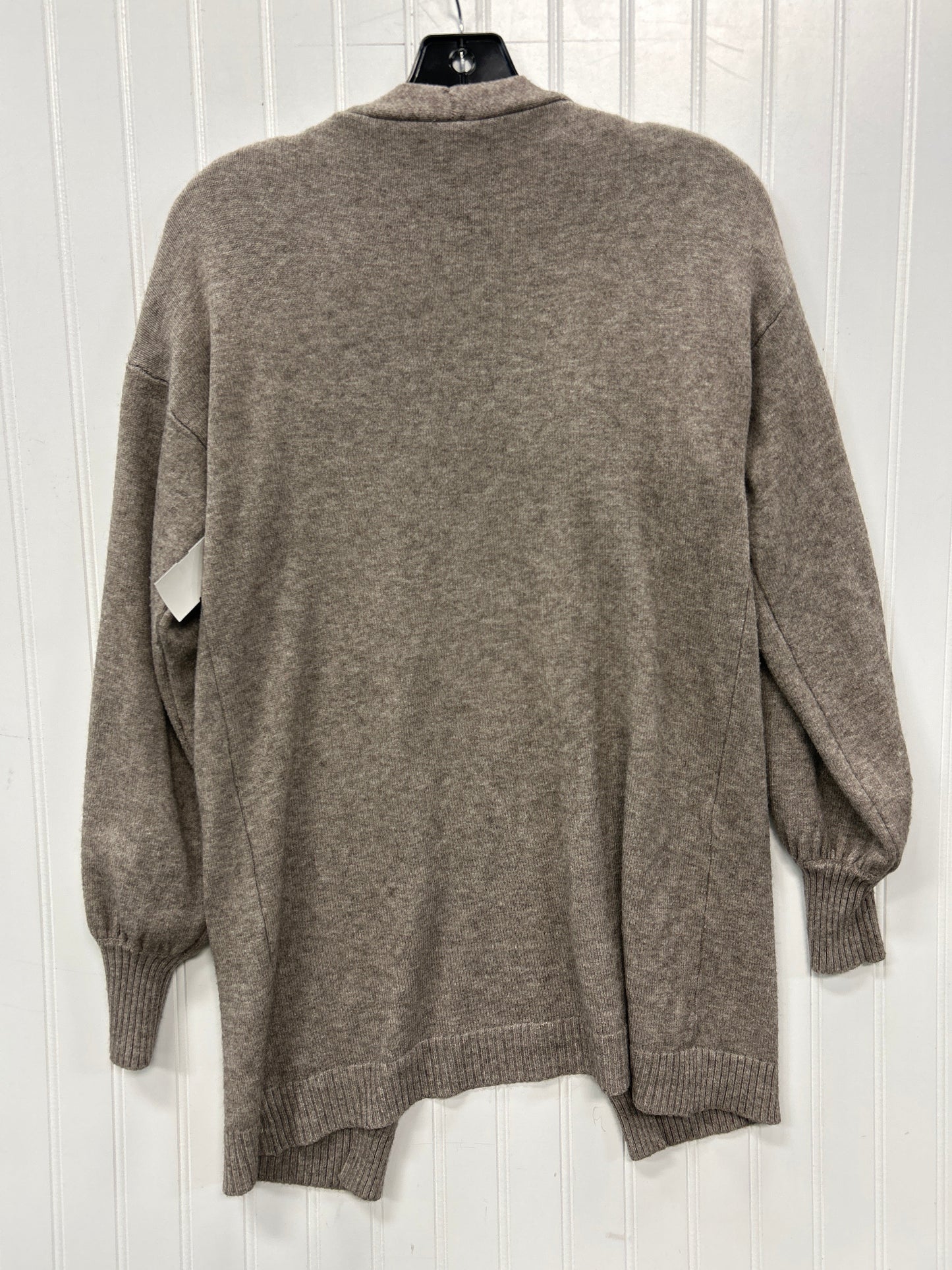 Sweater Cardigan By Dreamers In Tan, Size:S