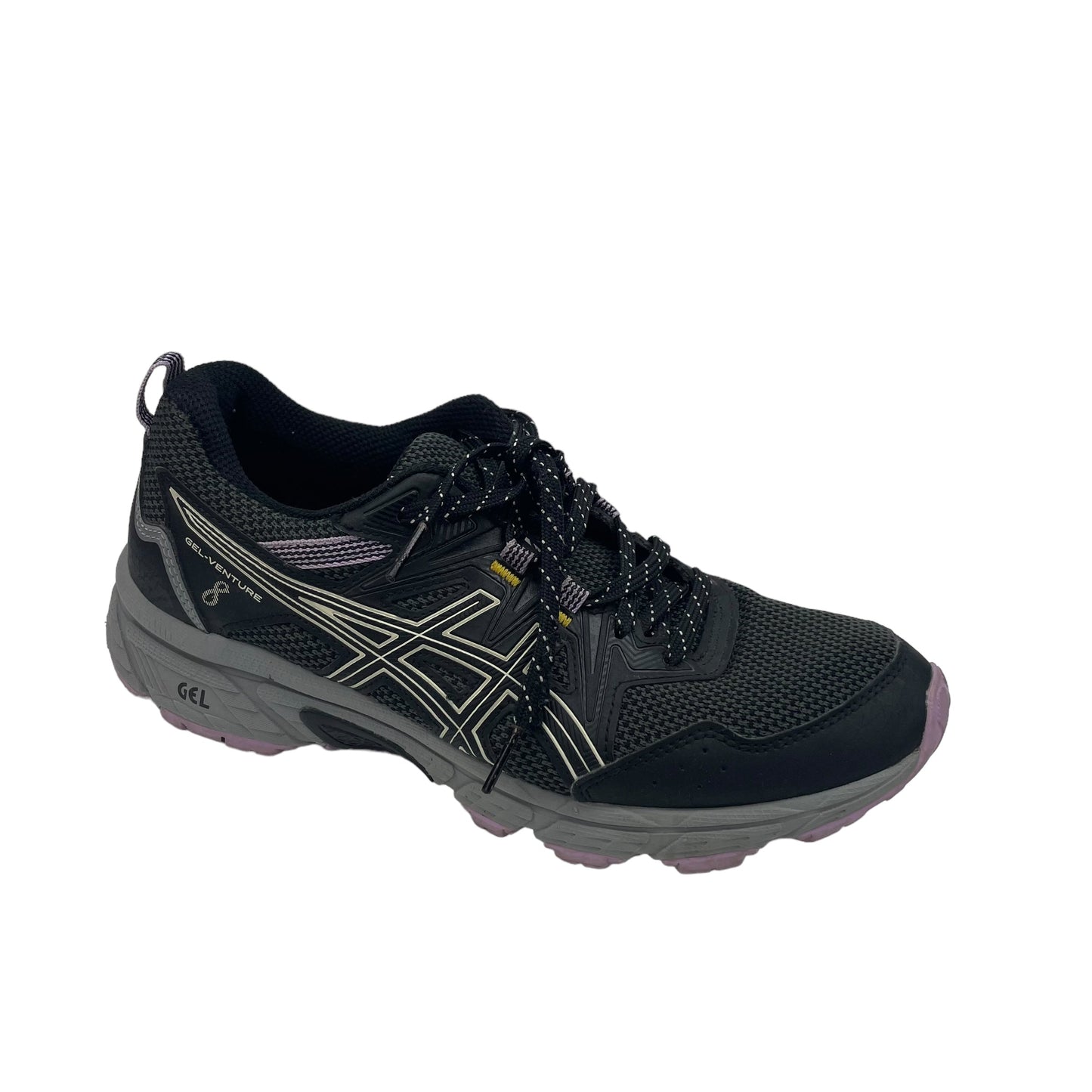 BLACK SHOES ATHLETIC by ASICS Size:7.5