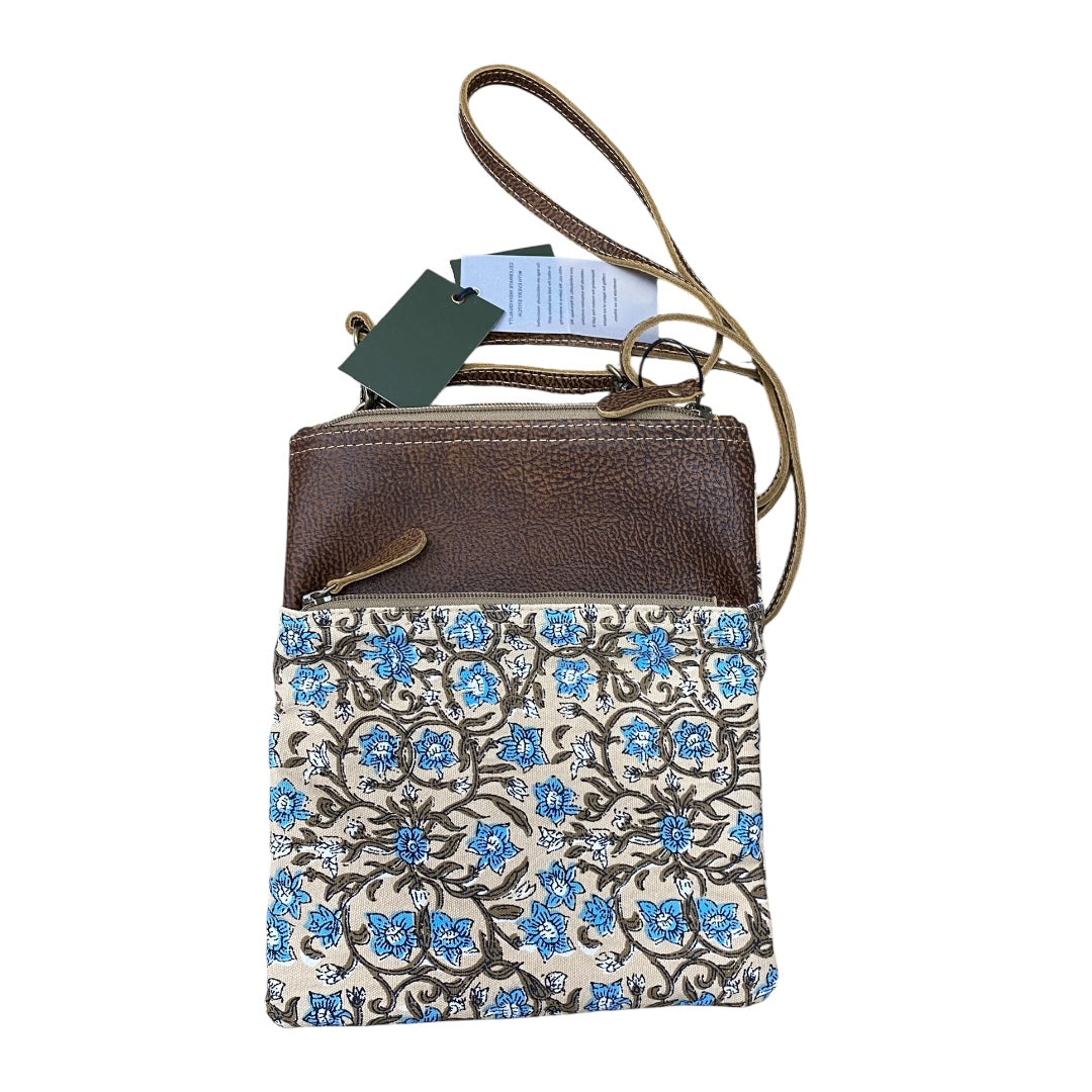 Handbag By Myra In Floral Print, Size:Small