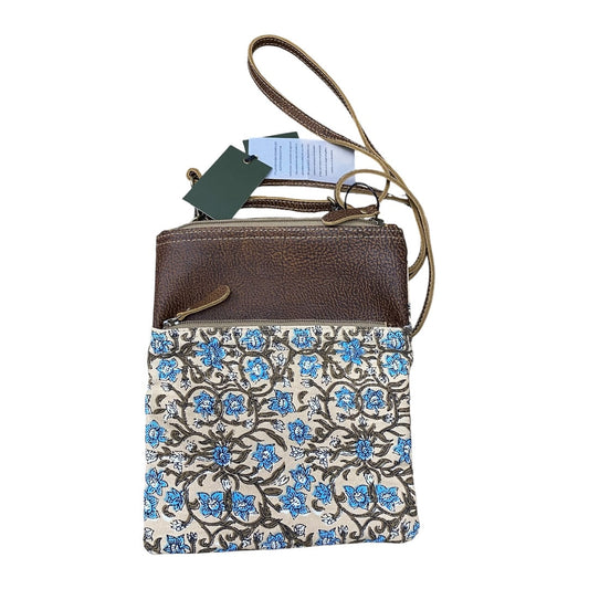 Handbag By Myra In Floral Print, Size:Small