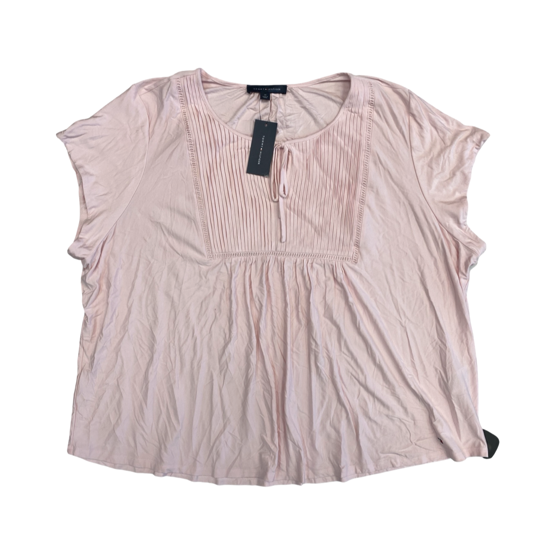 Top Ss By Tommy Hilfiger In Pink, Size:3X