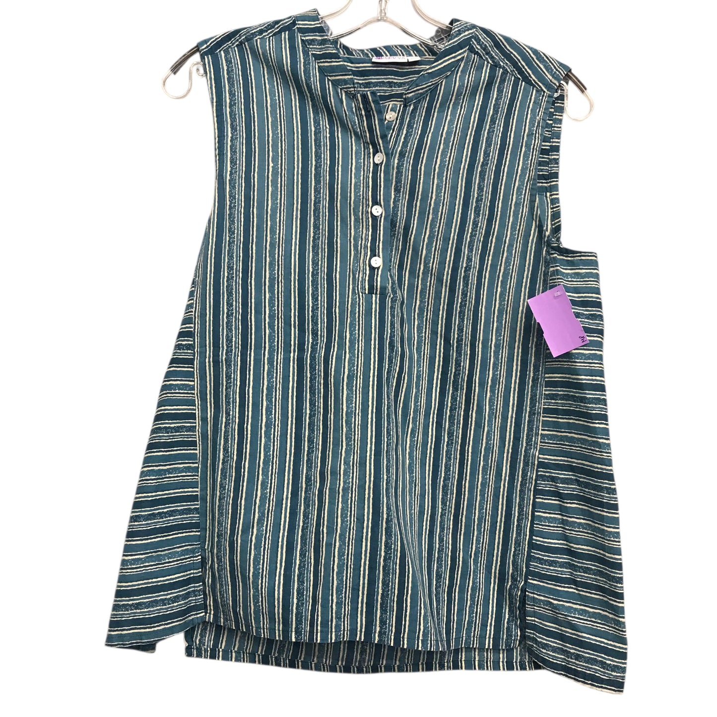 Top Sleeveless By Sevya In Teal, Size:S