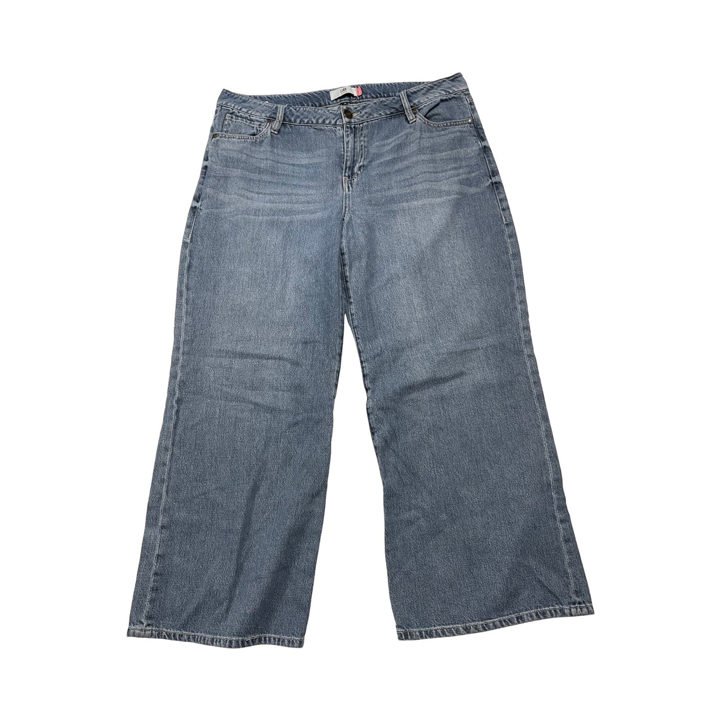 Jeans Wide Leg By Cabi In Blue Denim, Size:14