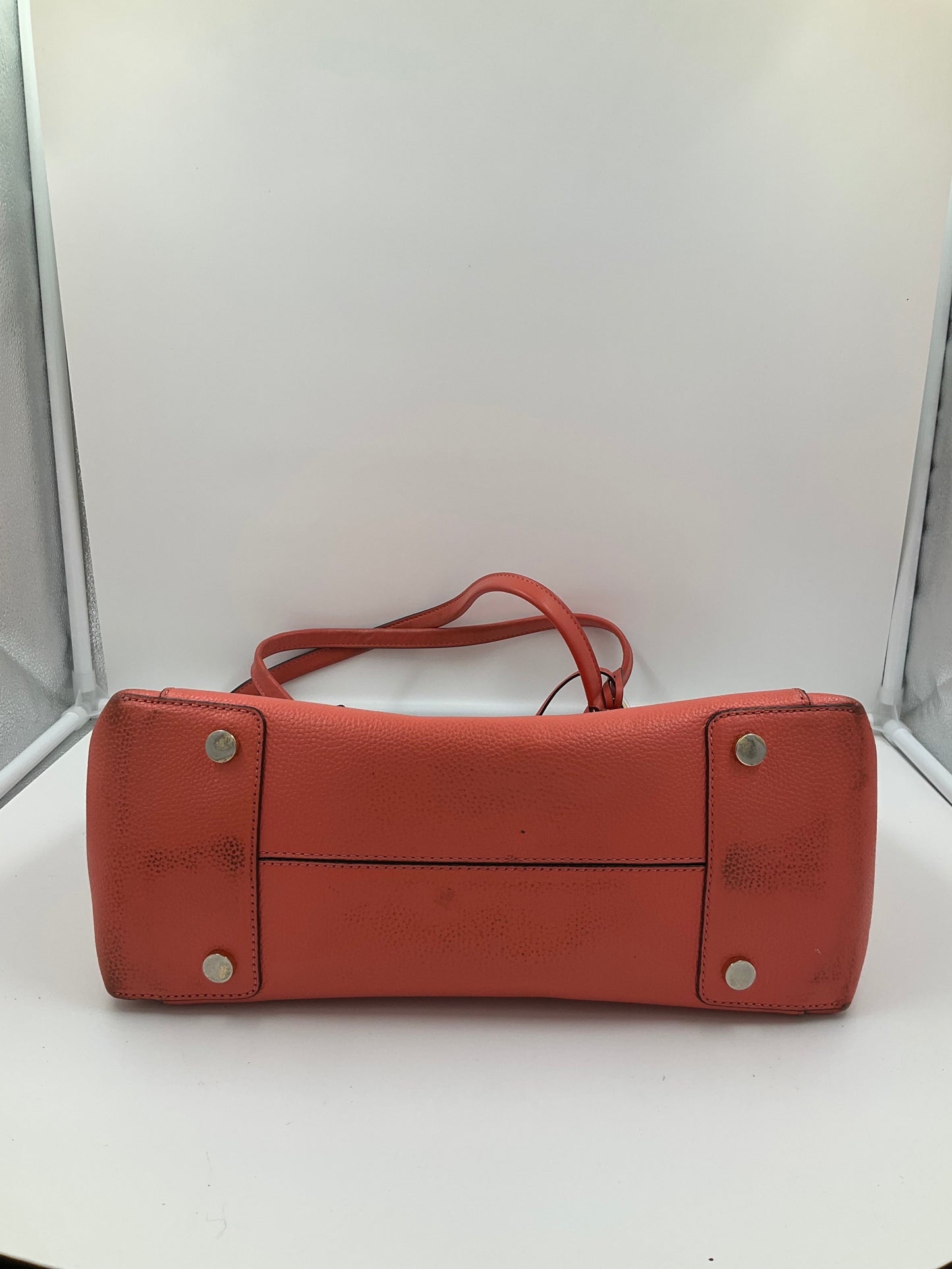 Handbag Designer By Michael Kors In Coral, Size:Large