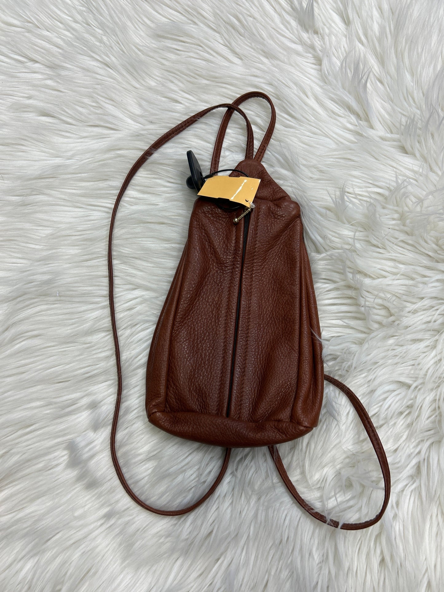 Handbag Leather By Cmc In Brown, Size:Small