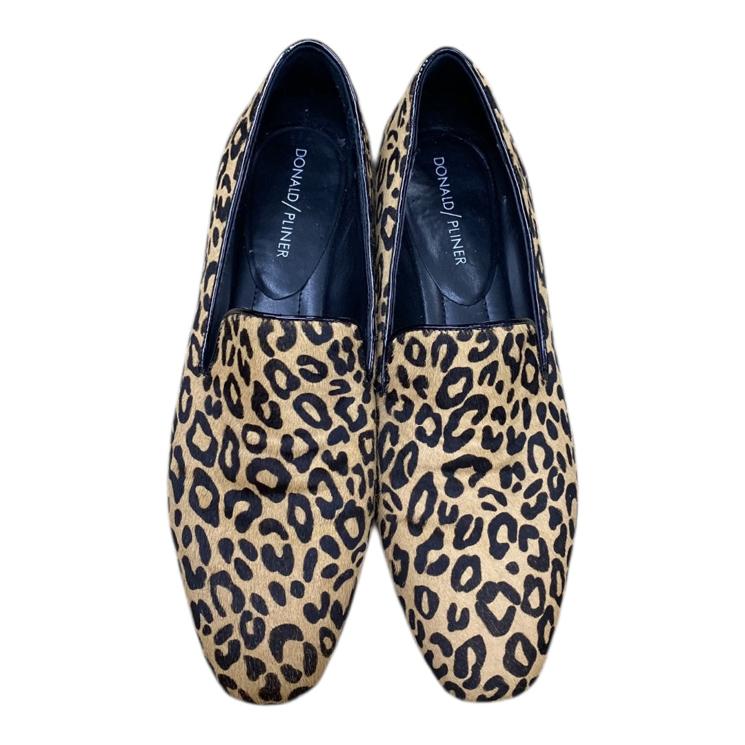 Shoes Flats By Donald Pliner In Animal Print, Size:7.5
