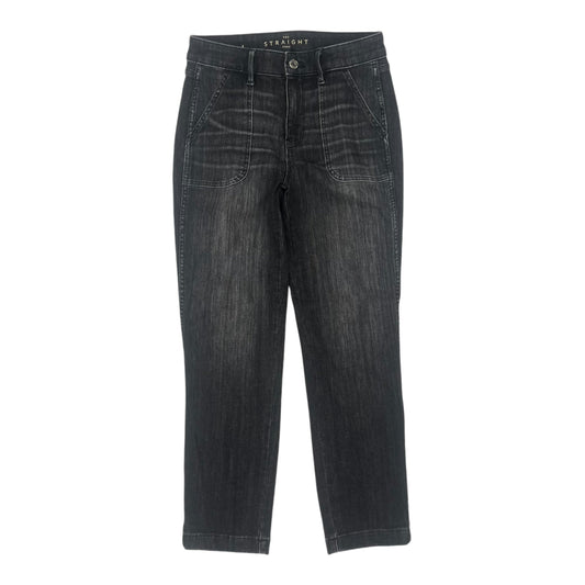 Jeans Straight By White House Black Market In Black Denim, Size:4