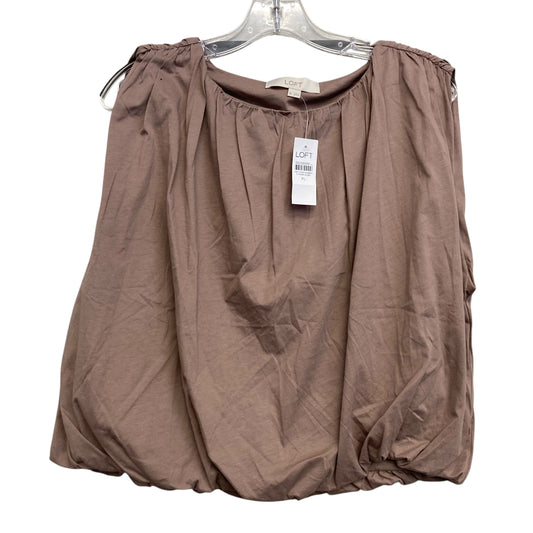 Top Sleeveless Basic By Loft In Brown, Size:Xl