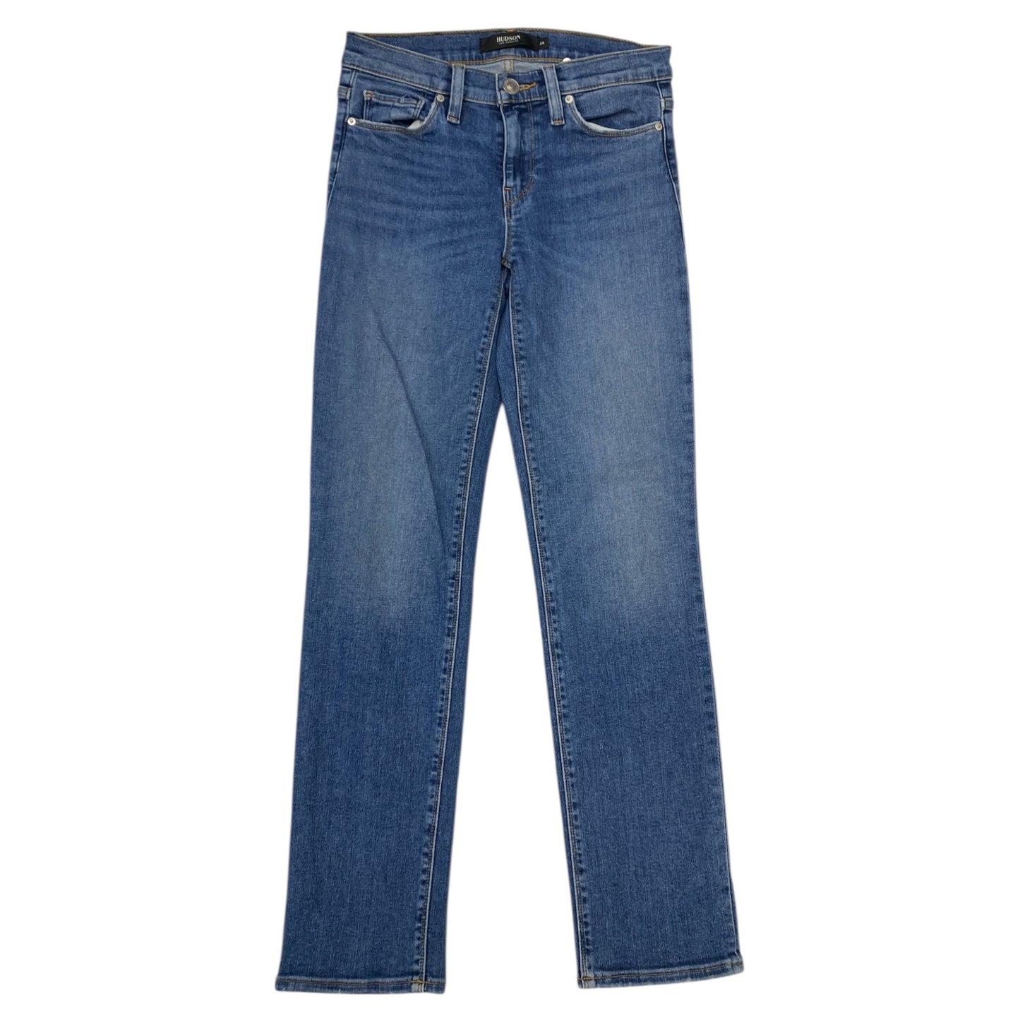 Jeans Straight By Hudson In Blue Denim, Size:0