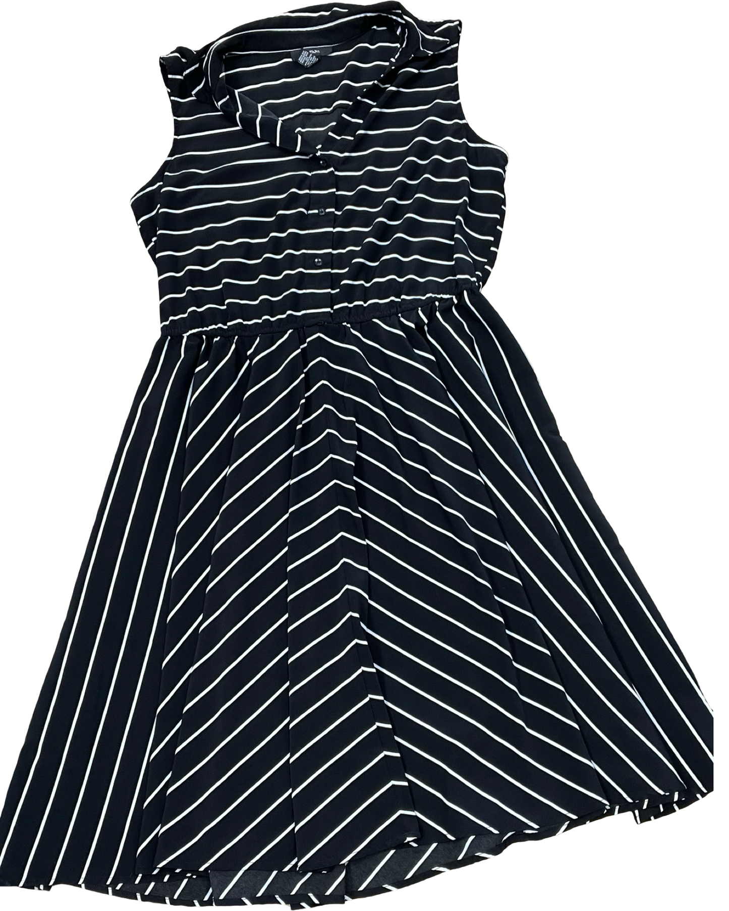 Dress Work By Alfani In Black & White, Size:Xl