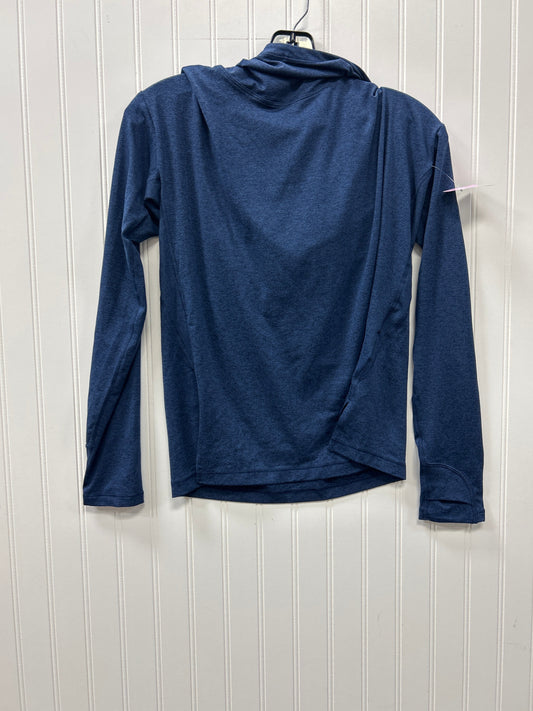 Athletic Top Ls Hoodie By Athleta In Navy, Size:Xs