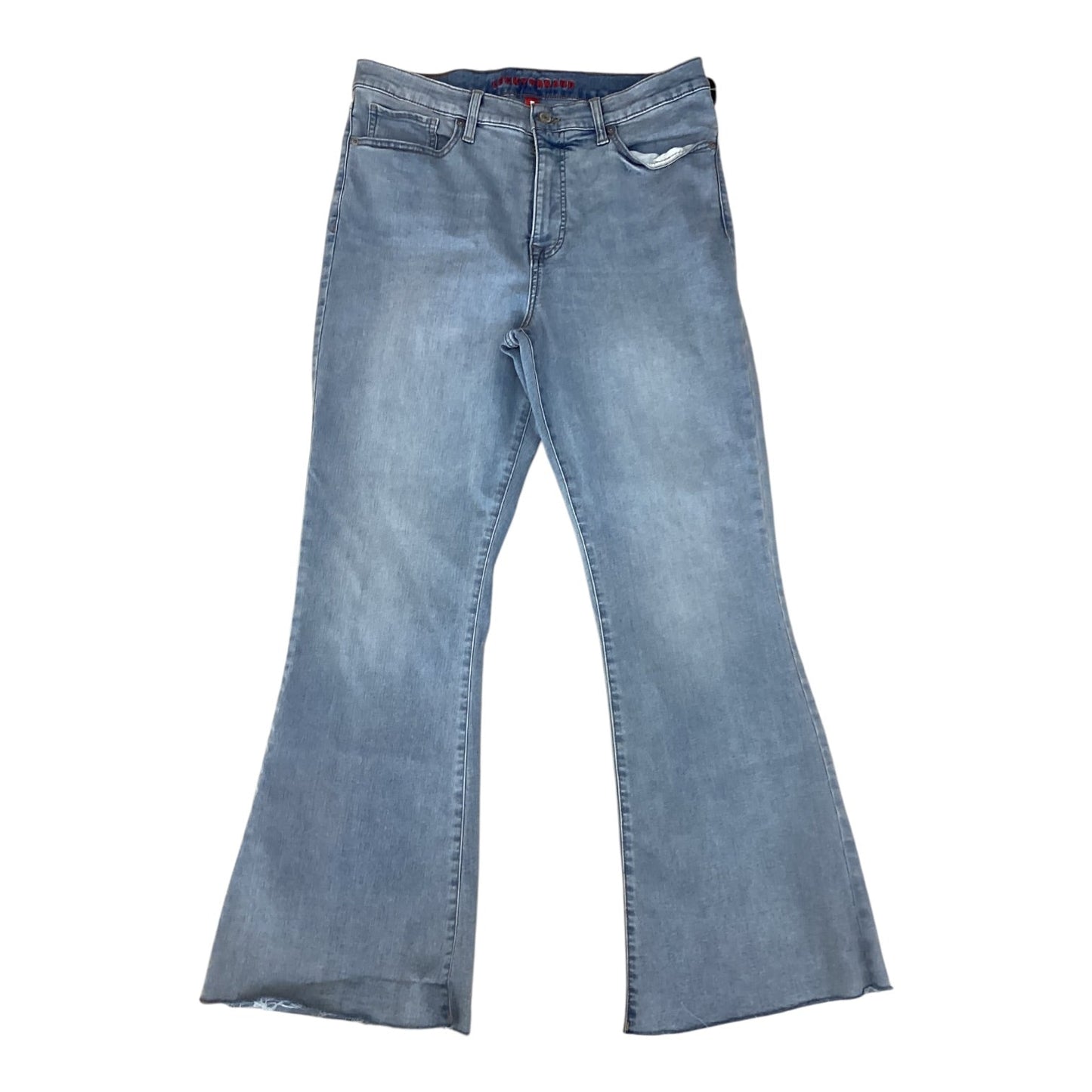 Jeans Flared By Lucky Brand In Blue Denim, Size:12