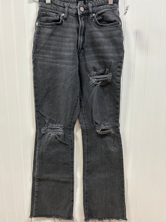 Jeans Boot Cut By Bdg In Black Denim, Size:2