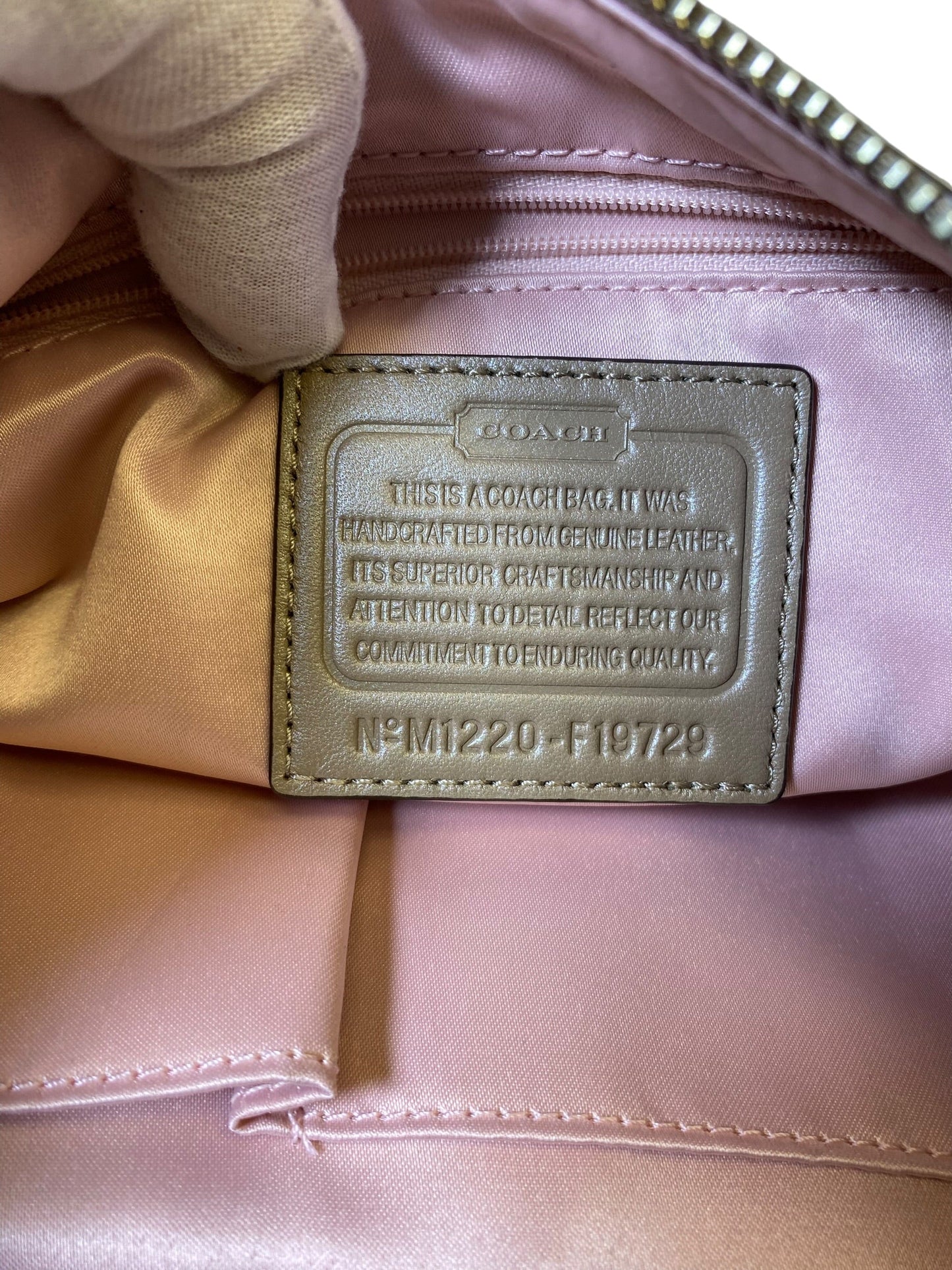 Handbag Designer By Coach, Size: Medium