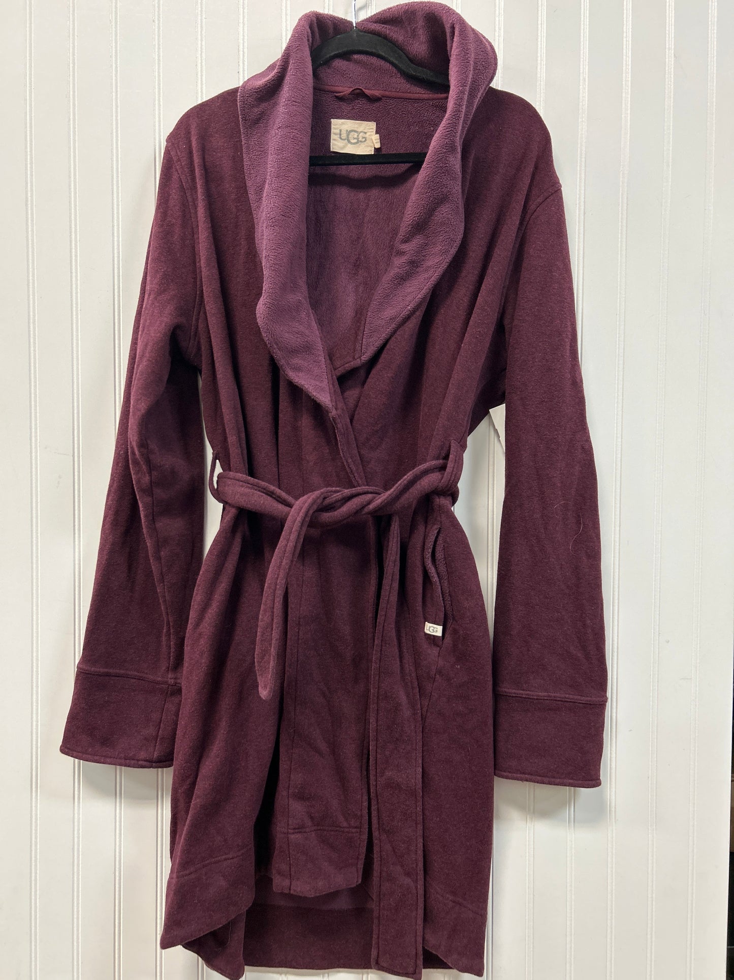 Sweater Cardigan Designer By Ugg In Purple, Size:Xl