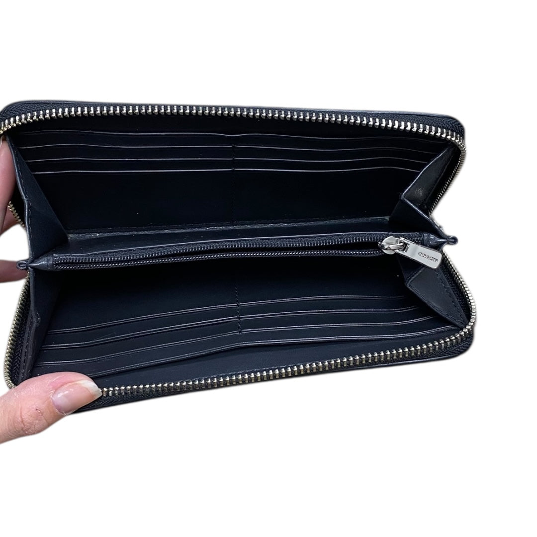 Wallet Designer By Coach In Black, Size:Large