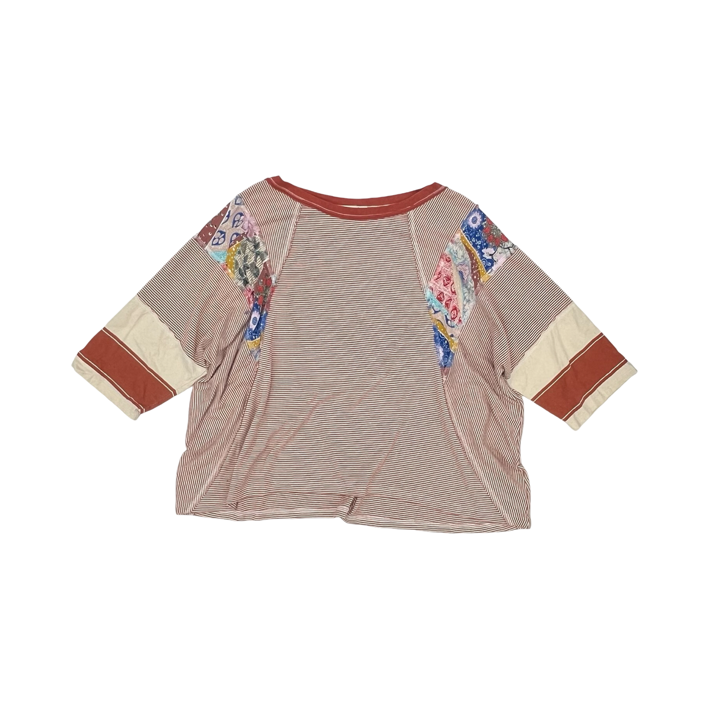 Top Ss By Easel In Striped Pattern, Size:L