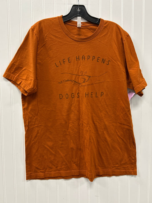 Top Ss By Bella + Canvas In Orange, Size:Xl