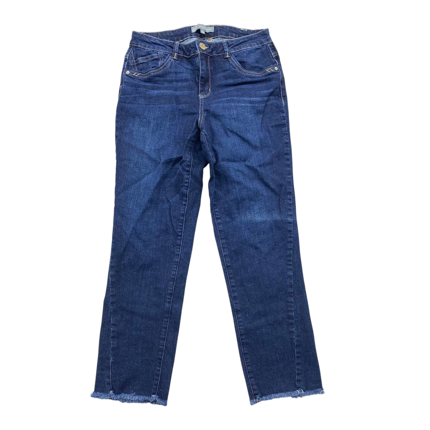 Jeans Straight By Wit & Wisdom In Blue Denim, Size:6