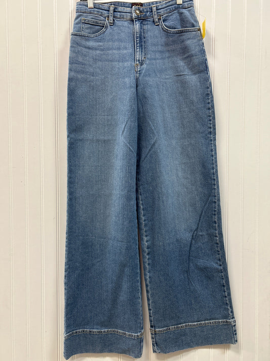 Jeans Wide Leg By Lee In Blue Denim, Size:8L